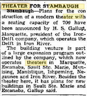 Perfect Theatre - Feb 2 1946 Article